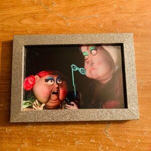 Glittery Silver Photo Frame (Coraline)🩷💚